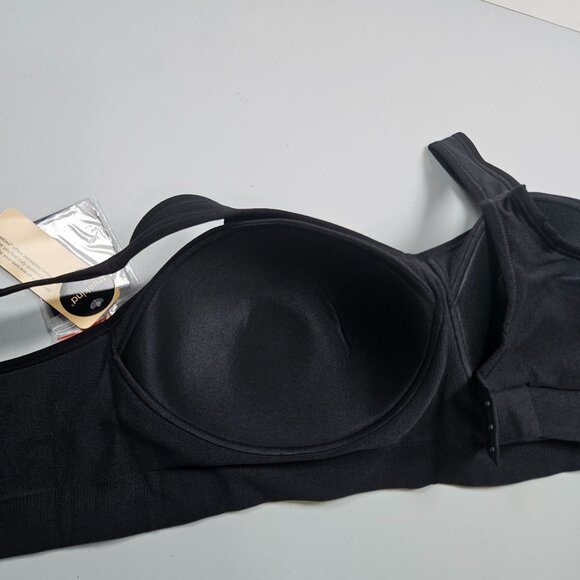 Truekind Daily Comfort Wirefree Shaper Bra Black Women Size XL NWT Adjustable - Picture 7 of 13